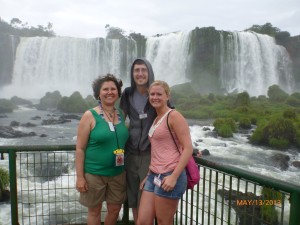 Me, my adopted son Josh, and Lindsay at Ignazu Falls.