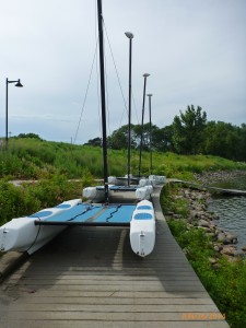 Sailboats lined up waiting for us to get it together. 