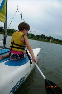 June paddling during a lull.