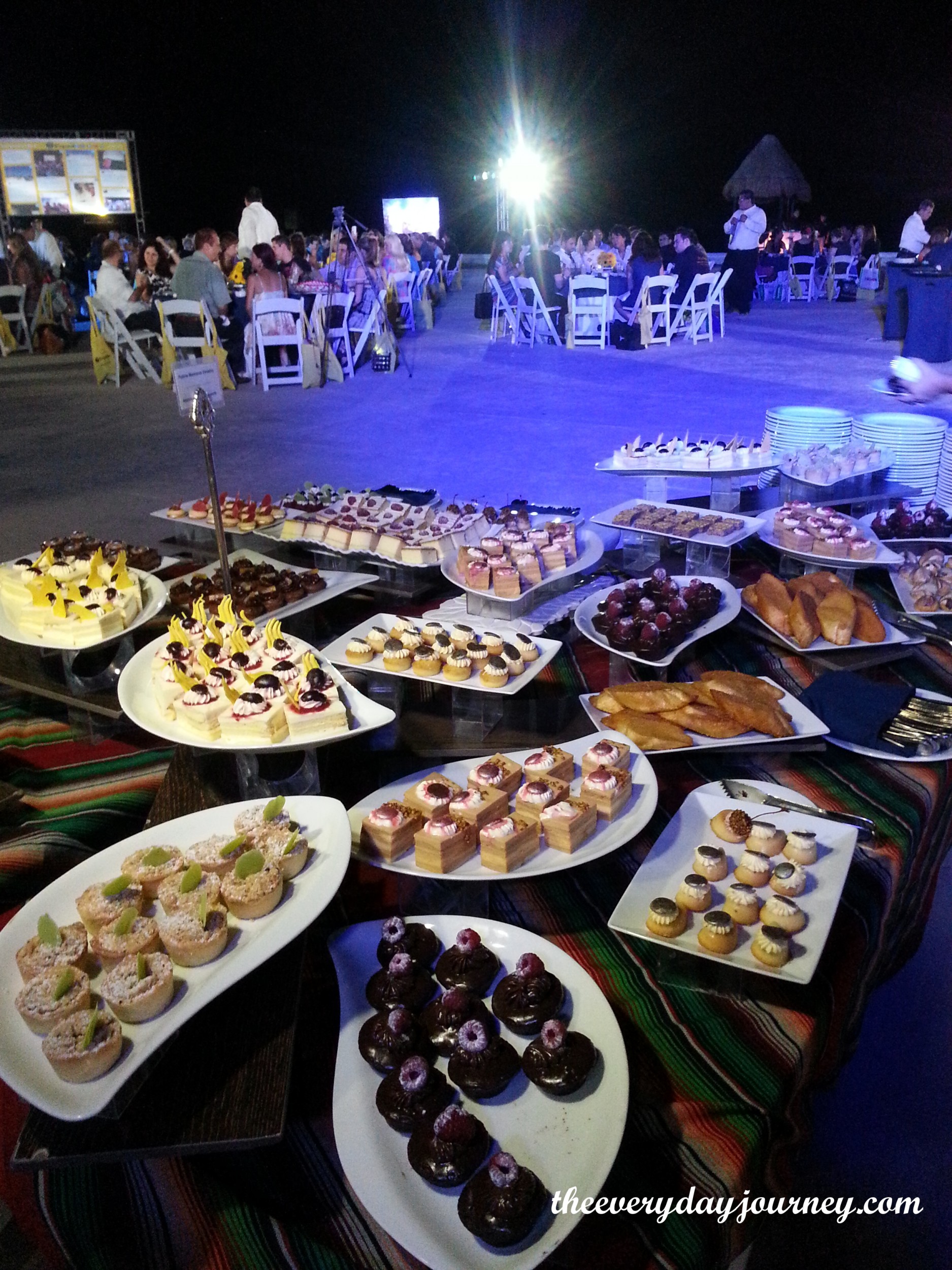 This is just the dessert table-imagine what else we ate at the Expedia party!