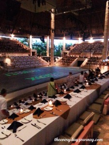The Xcaret stage and dinner show. 
