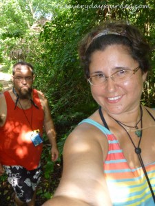 Jason and I trekking through the jungle on our AllTOURnative tour.
