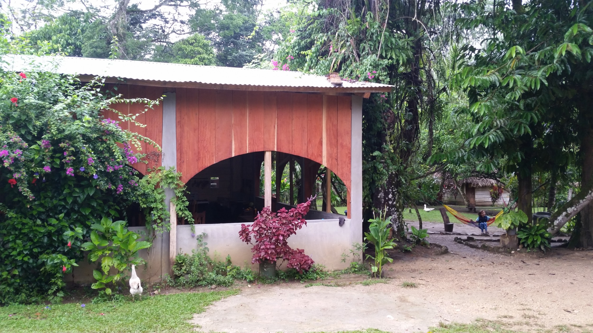 The main building we ate in at Lacun-ha. Reception is around the side.